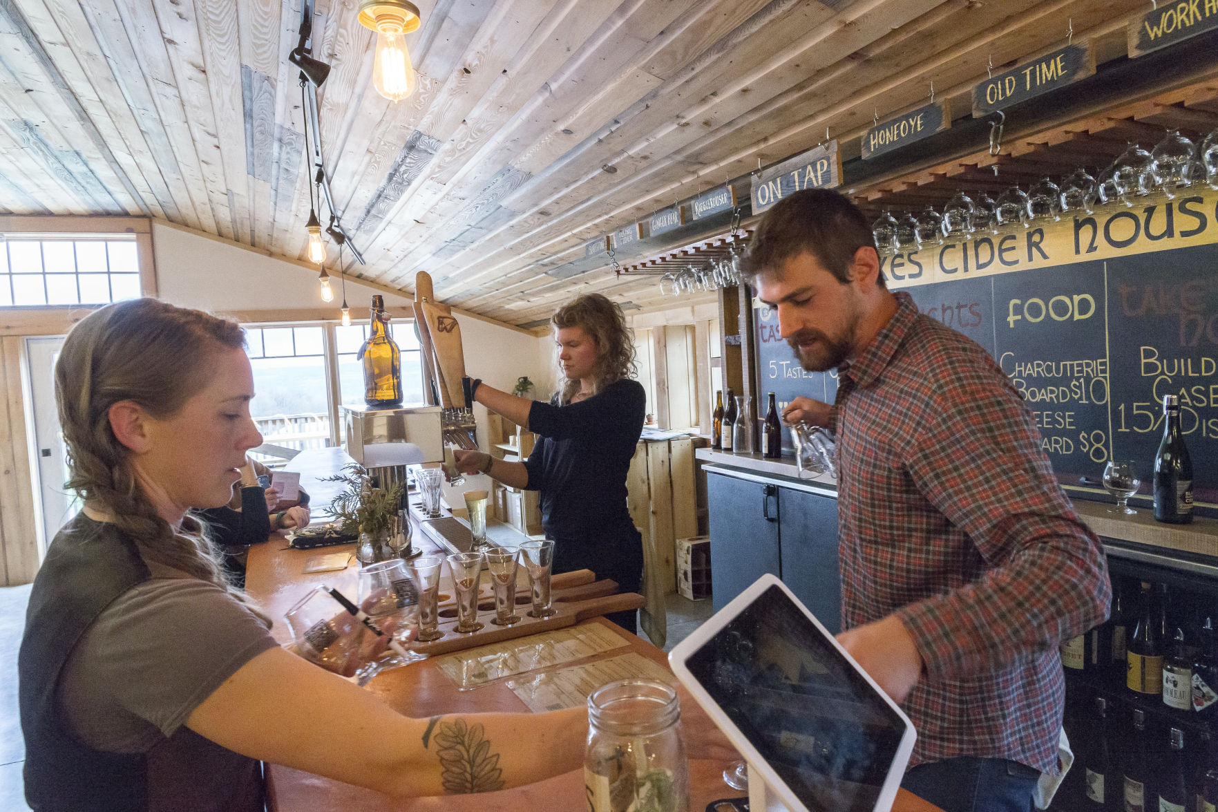 The Cider House outside of Trumansburg serves the products of five different cidermakers